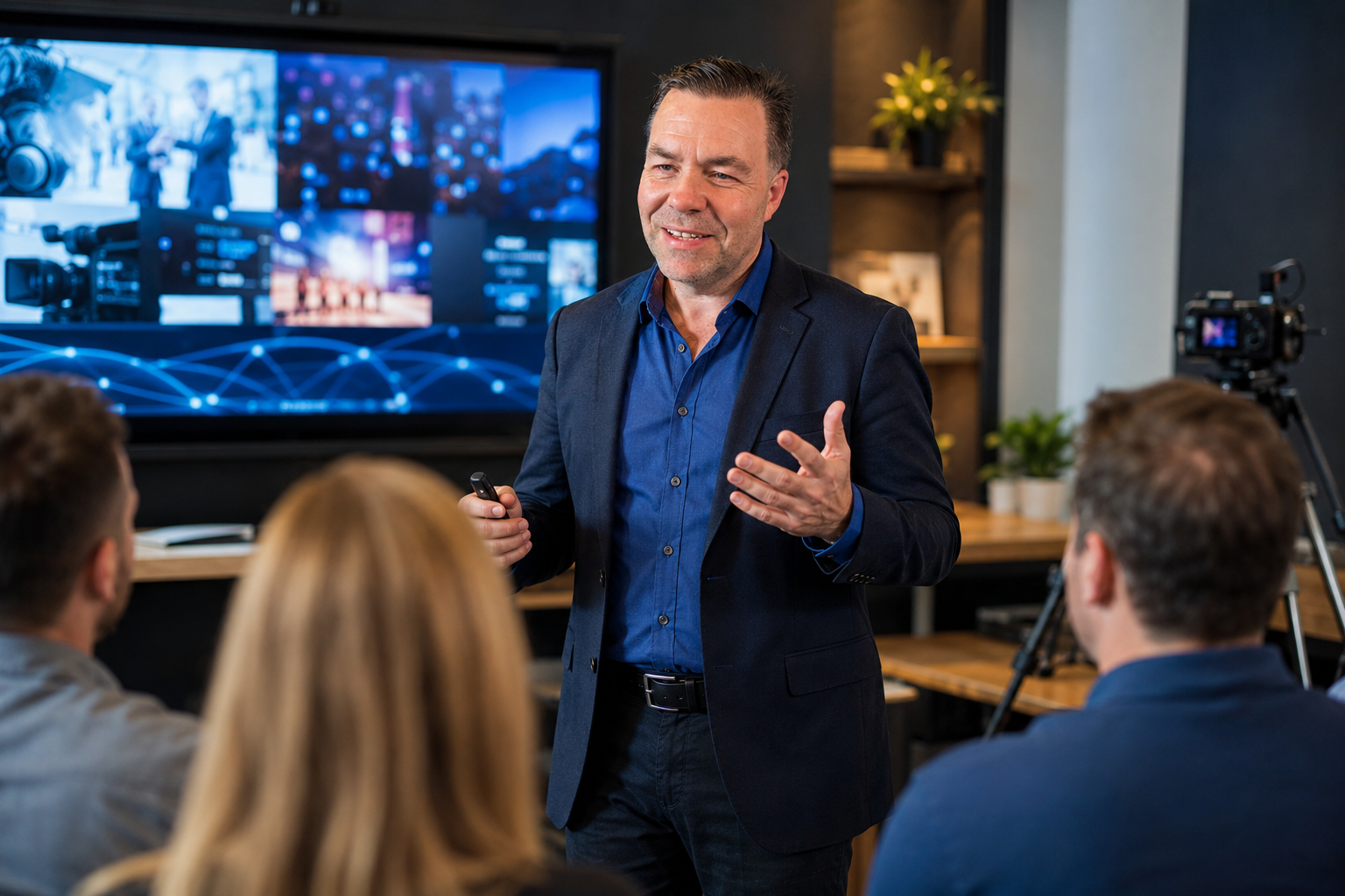 Ray Lane speaking to a group about video marketing